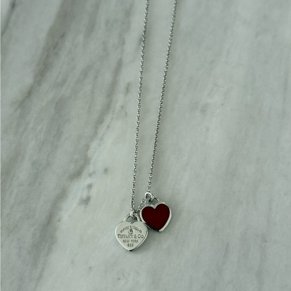 Tiffany & Co. Return to Tiffany Red Double Heart Tag Pendant - Picture 4 of 15